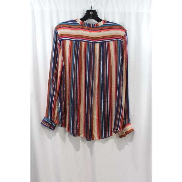 Allison Joy Womens Kelli Multi Stripe Popover Shirt S‎ NWT - Picture 6 of 7